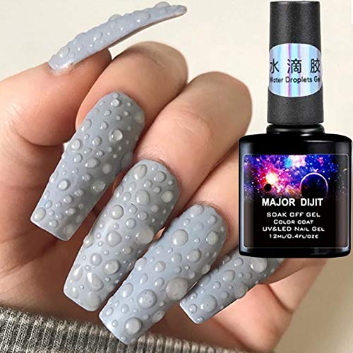 Major Dijit 8ml/Bottle Water Droplet Nails Gel Nail Polish Soak Off UV LED Nail Gel Polish Nail Art Design (B) Beauty & Personal Care Major Dijit