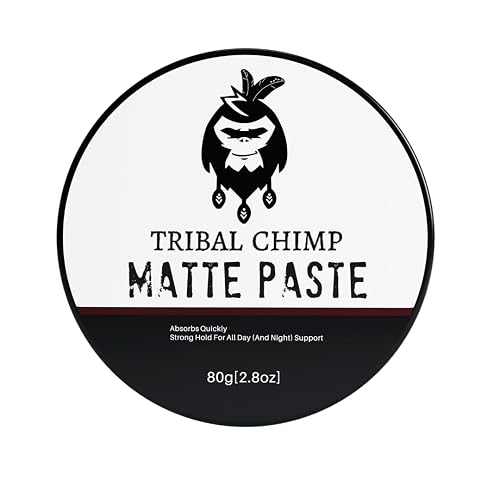Tribal Chimp Matte Hair Styling Paste for Men - Medium to Strong Hold, Matte Finish, Easy to Apply & Wash Out - Styling Paste for All Hair Types Beauty & Personal Care Tribal Chimp