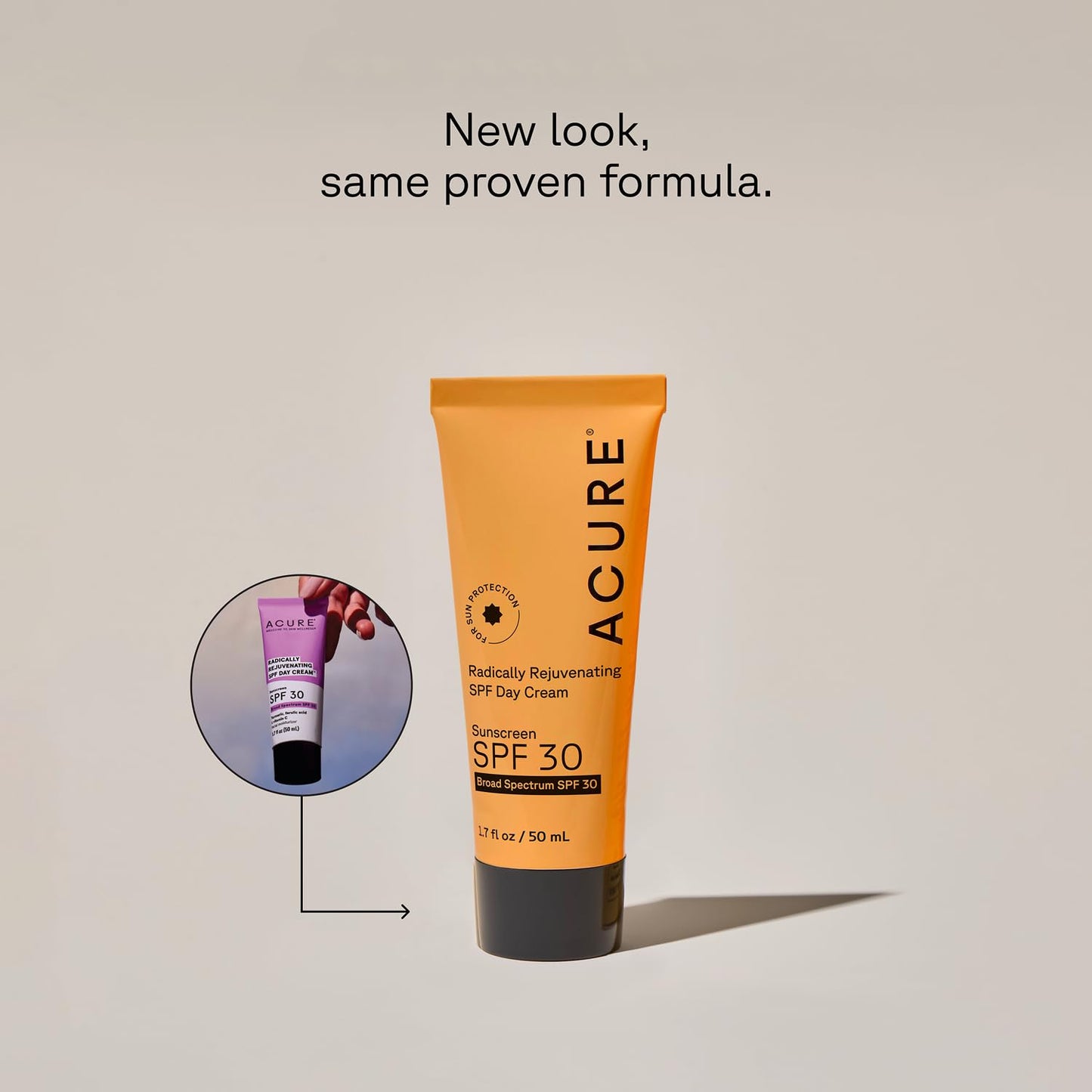 Acure Radically Rejuvenating SPF 30 Day Cream - Face Moisturizer with SPF 30 & Vitamin C, Anti Aging Sunscreen, Hydrating Face Cream, Daily Facial Beauty & Personal Care Acure
