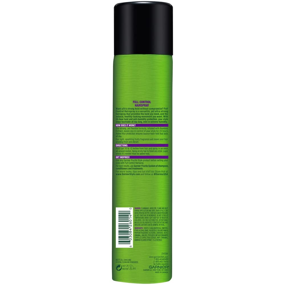 Garnier Fructis Style Full Control Anti-Humidity Hairspray, Ultra Strong Hold 8.25 oz Beauty & Personal Care Garnier