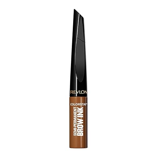 Revlon ColorStay 5-in-1 Semi-Permanent Brow Ink with Spoolie Brush, Waterproof, Transfer-Proof, Eyebrow Makeup, Easy to Remove, 351 Warm Brown Ink Beauty & Personal Care REVLON