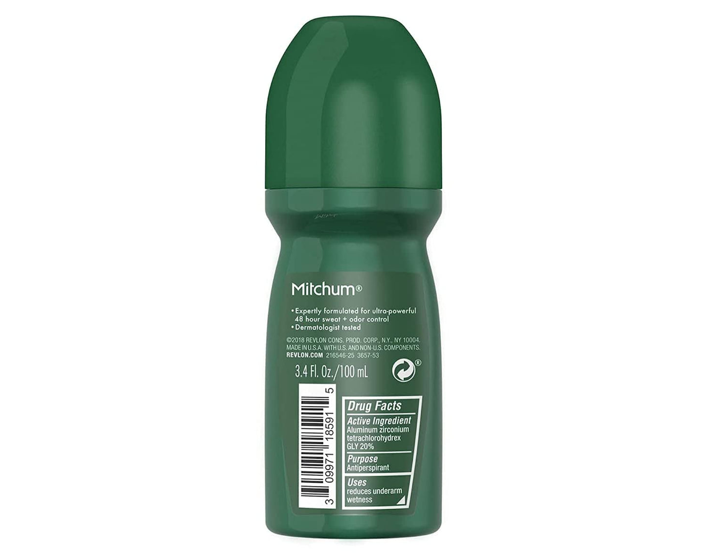 Mitchum Invisible Anti-Perspirant & Deodorant Roll-On, Unscented 3.4 oz (Pack of 4) Beauty and Personal Care Mitchum