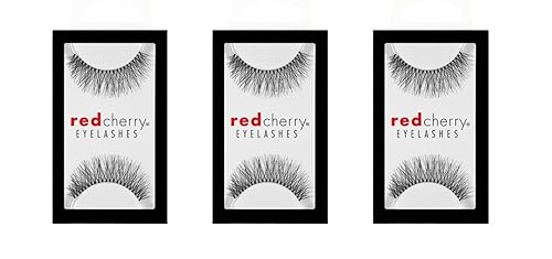Red Cherry Eyelashes #747m (3 Pair Packs) Beauty & Personal Care Red Cherry