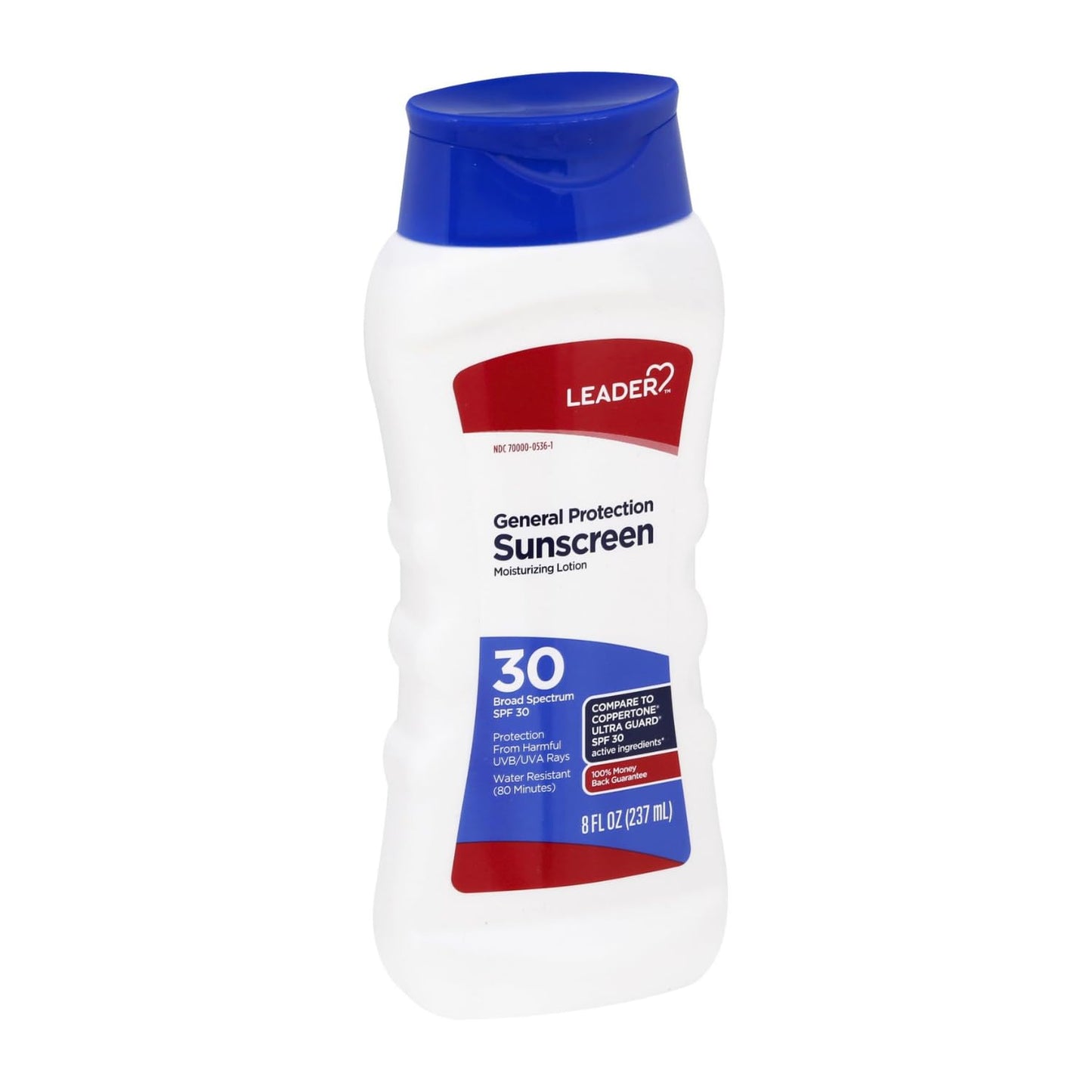 LEADER General Protection Sunscreen Lotion Broad Spectrum SPF 50, Water Resistant Moisturizing Lotion, 8 Ounce, Pack of 2 Beauty & Personal Care Leader