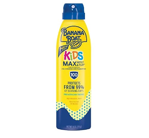 Banana Boat Kids Max Protect and Play Continuous Clear Spray SPF 100 Sunscreen, 6 Ounces (2 Pack) Beauty & Personal Care Banana Boat