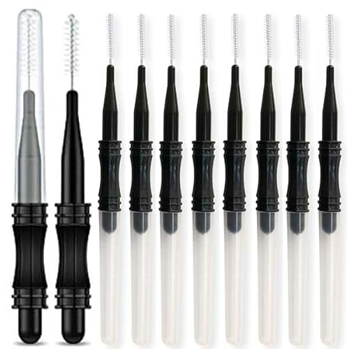 100pcs Mini Spooly Brow Lifter Brush with Cap - 3R Factory Precision Brow Spoolie for Eyebrow Laminating, Comb with Detail Spoolie Brush Beauty & Personal Care 3R Factory