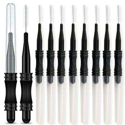 100pcs Mini Spooly Brow Lifter Brush with Cap - 3R Factory Precision Brow Spoolie for Eyebrow Laminating, Comb with Detail Spoolie Brush Beauty & Personal Care 3R Factory