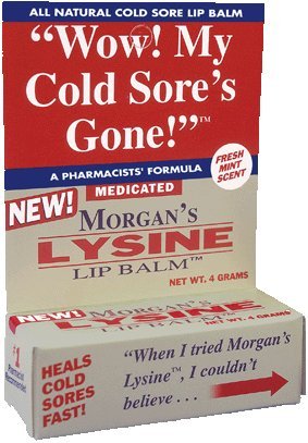 Morgans Lysine Lip Balm Medicated, 0.14 OZ (PACK OF 5) by Morgans Beauty and Personal Care Morgans
