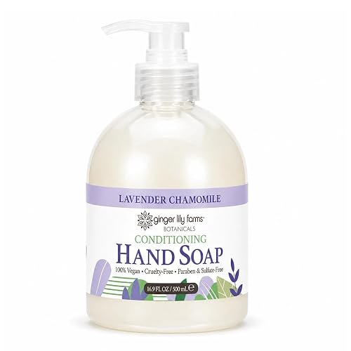 Ginger Lily Farms Botanicals Conditioning Liquid Hand Soap Refill, 100% Vegan & Cruelty-Free, Lavender Chamomile Scent, 16.9 Fl Oz Beauty & Personal Care Ginger Lily Farms