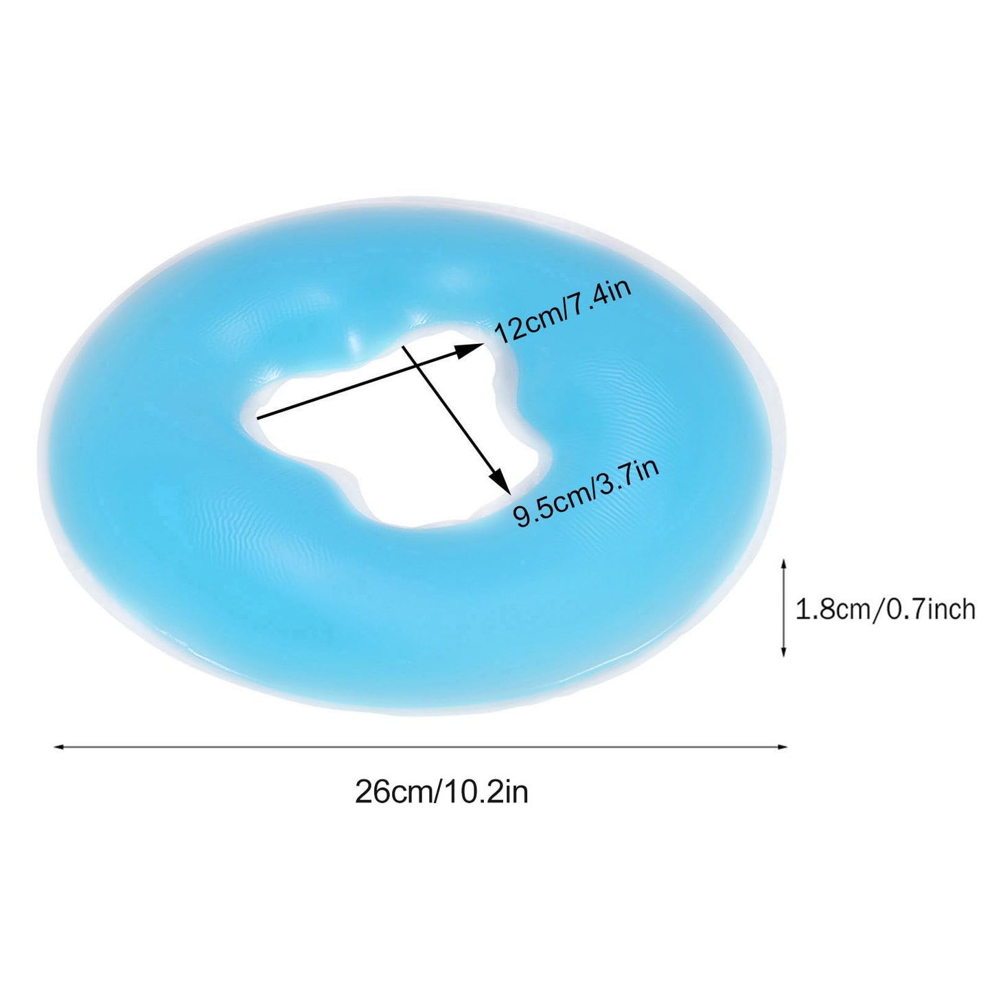 Ejoyous Silicone Face Pillow, Spa Reusable Face Rest Massage Overlay Relax Cushion Skin Care for SPA Beauty Salon Head Support(Sky Blue) Beauty and Personal Care Ejoyous