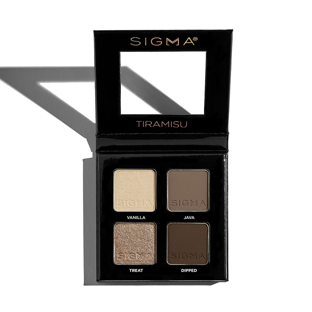 SIGMA BEAUTY Quad Eyeshadow Palette - Tiramisu Eyeshadow Quad, 4 Shades