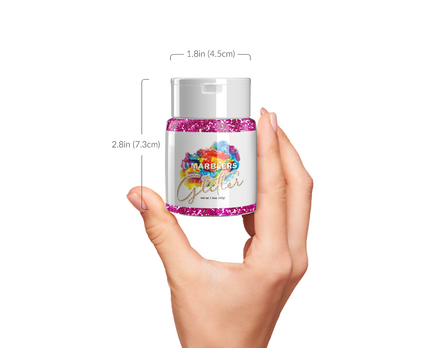 MARBLERS Twinkle Glitter [ICY Blue] 1.5oz (42g) | Fine | Non-Toxic, Vegan, Cruelty-Free | Face, Body, Eyeshadow, Hair, Festival, Party Makeup | Nail Beauty & Personal Care MARBLERS