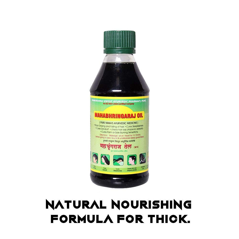 Mahabhringraj Ramakrishna Pharma Scalp Massaging Oil, 200 ml Beauty & Personal Care Mahabhringaraj Oil