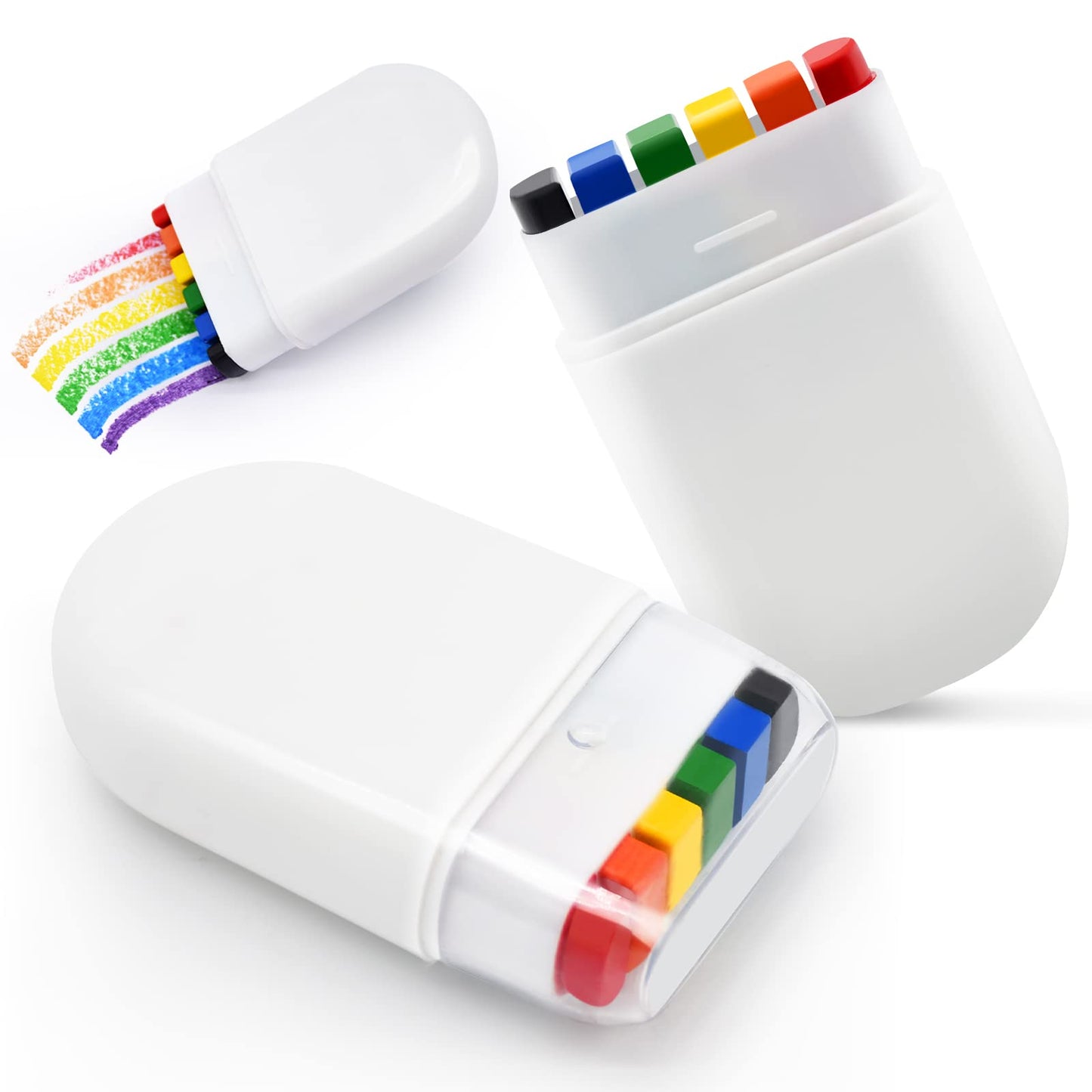 Rainbow Pride Flag Face Paint - Gay Pride Rainbow Stripe Fan Brush Stick, Face and Body Paint for Parade, Celebrations, Cosplay, Party, and Halloween Beauty & Personal Care GCCL