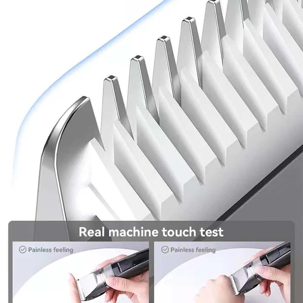 QDKVTNDJZ Hair Cutting Tool, Clippers Cordless Ceramic Blade Trimmer Electric Professional Grooming Kit Rechargeable LED Display Beauty and Personal Care QDKVTNDJZ