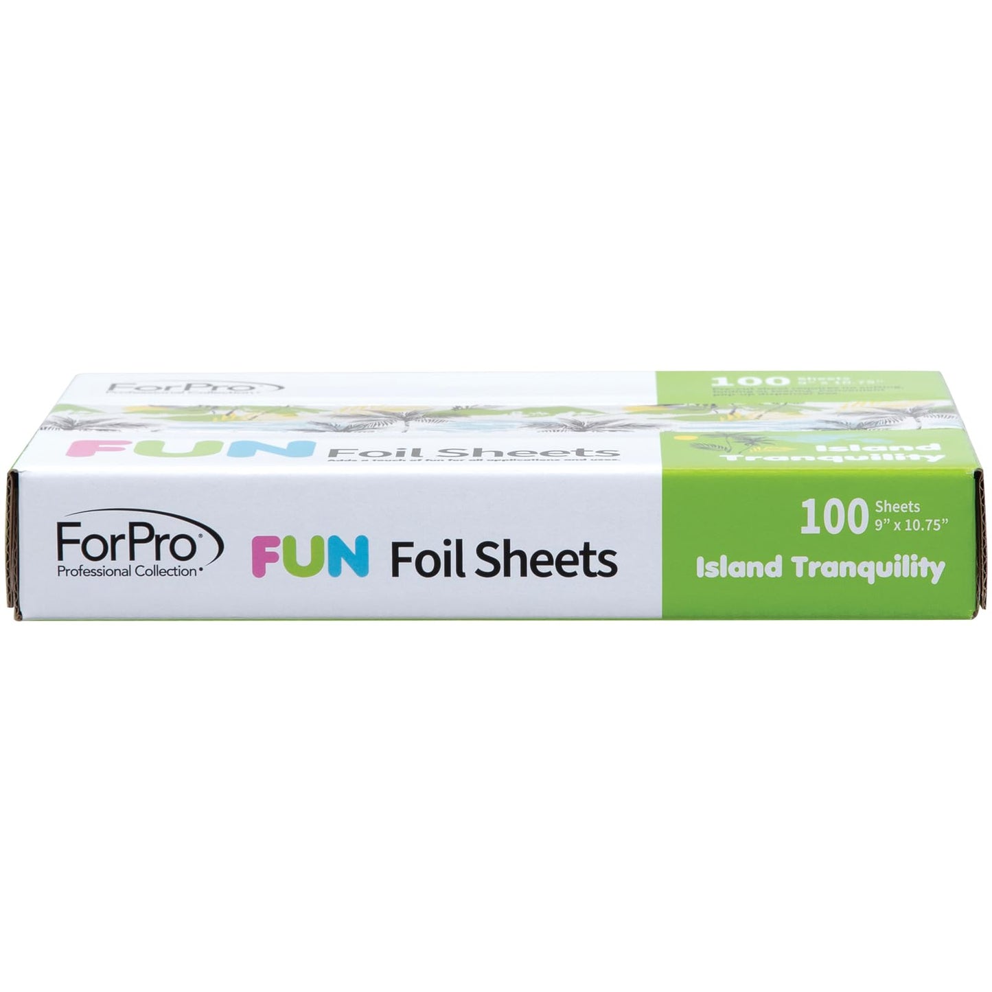 ForPro FUN Island Tranquility 9" Foil Sheets, Aluminum Hair Foils for Color Application and Highlighting Services, Food Safe, Pop-Up Dispenser, 9” W x Beauty & Personal Care ForPro Professional Collection