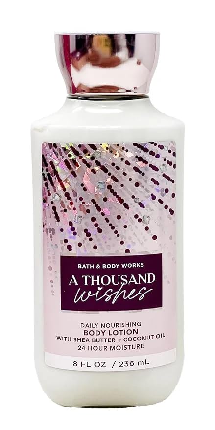 Bath & Body Works A Thousand Wishes - Gift Bag Set - Fine Fragrance Mist 8 Oz, Shower Gel 10 oz , Body Lotion 8 oz and Hand Cream with Shea Butter 1oz Beauty and Personal Care Bath & Body Works