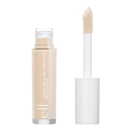 e.l.f. Hydrating Camo Concealer, Covers Blemishes & Under-Eye Circles, Full-Coverage & Delivers A Satin Finish, Vegan & Cruelty-Free, Fair Warm Beauty & Personal Care e.l.f.