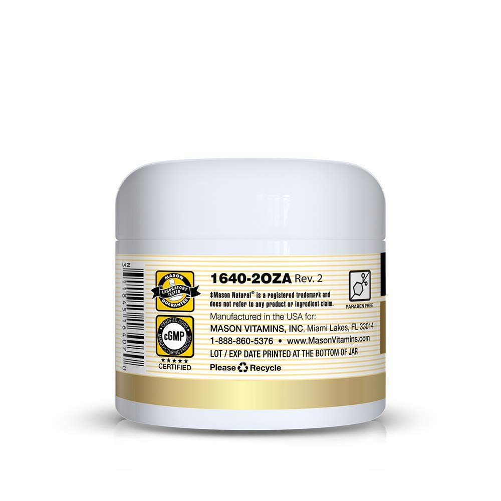 Mason Naturals Coconut Oil Beauty Cream 2 oz. per Jar PACK of 4 Promotes Firm, Tight Skin Beauty & Personal Care MASON NATURAL