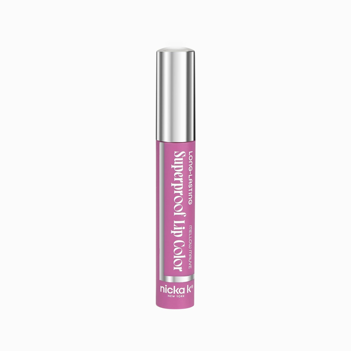 NICKA K NEW YORK Superproof Long-Lasting Lip Color, High Performance, Full Pigment, Glossy Finish (Mellow Mauve) Beauty & Personal Care NICKA K NEW YORK
