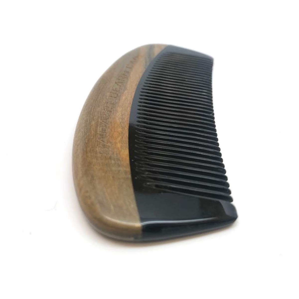 Badass Beard Care Black Series - Fine Tooth Ox Horn Comb For Men - 100% Ox Horn & Sandalwood, Hand Made, Sanded and Polished Beauty and Personal Care Badass Beard Care