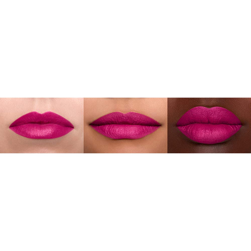 NYX PROFESSIONAL MAKEUP Suede Matte Lipstick, Vegan Formula - Clinger (Hot Pink) Beauty & Personal Care NYX PROFESSIONAL MAKEUP