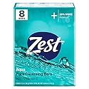 Zest Invigorating Aqua Bar Soap - 8 Bars - Refreshing Rich Lather Rinses Your Body Clean and Leaves You Feeling Moisturized with Vitamin E for Smooth Beauty & Personal Care Zest