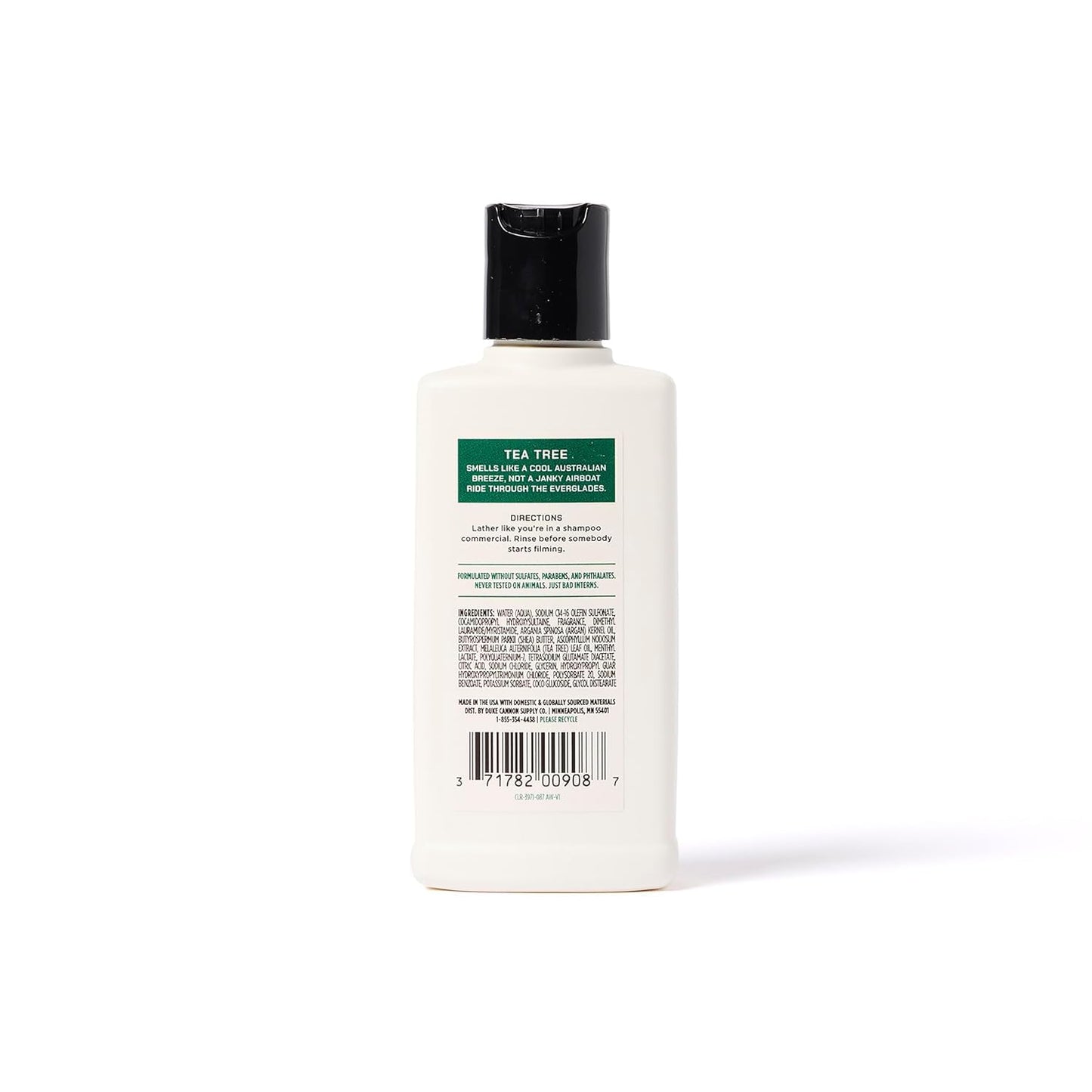 Duke Cannon Supply Co. Tea Tree 2-in-1 Shampoo and Conditioner for Men - 3 fl oz - Fresh Mint + Eucalyptus Scent - Made with Tea Tree Oil & Menthol Beauty & Personal Care Duke Cannon Supply Co.