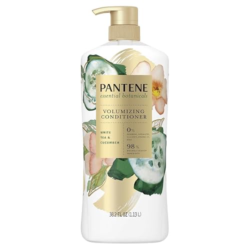 Pantene Essential Botanicals Volumizing Conditioner White Tea and Cucumber, 38.2 fl oz, 1item Beauty & Personal Care Pantene