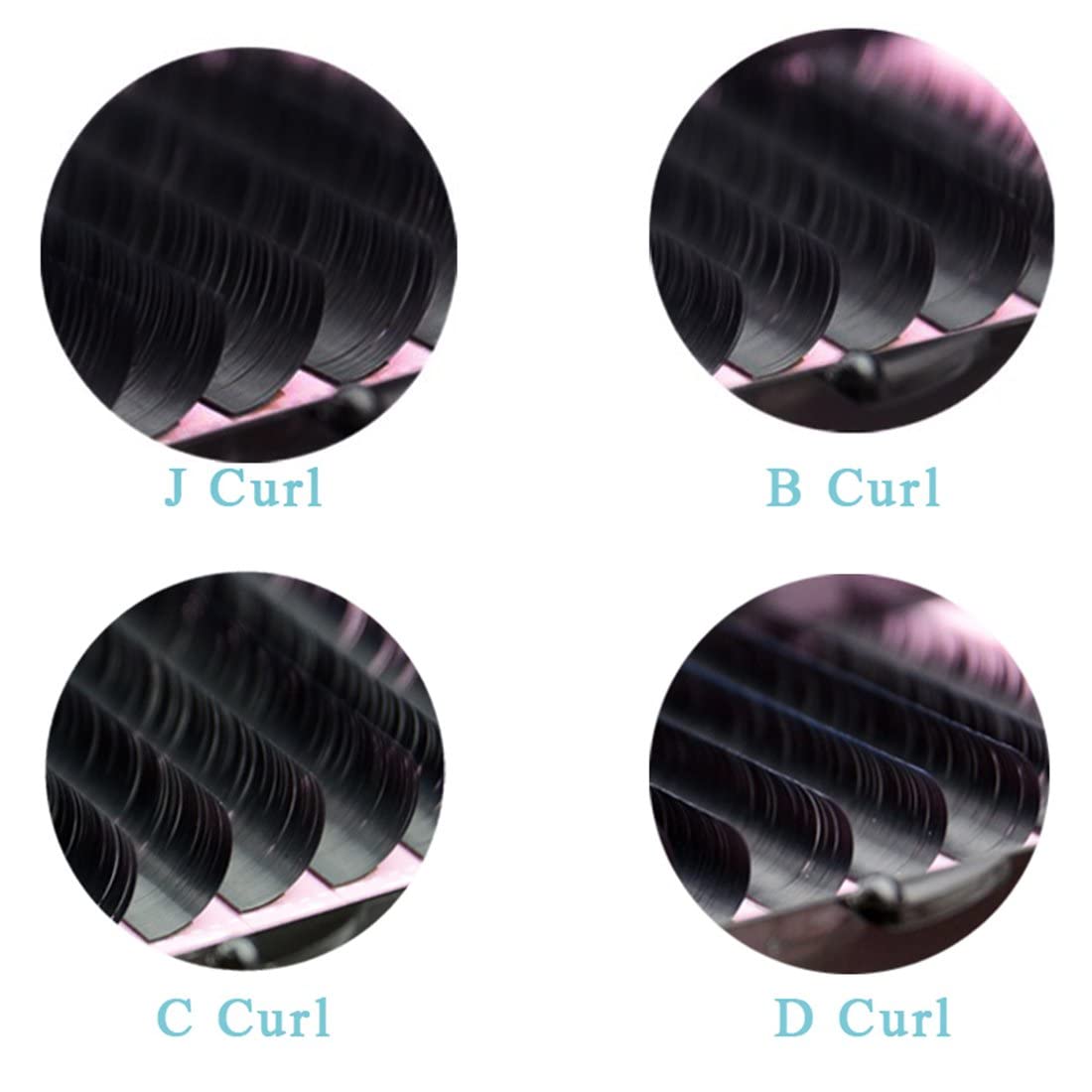 Qeelasee Faux Mink Silk Eyelash Extensions 0.03mm D Curl 13mm Semi-Permanent Individual Lashes Extension Professional Salon Use Beauty & Personal Care Qeelasee