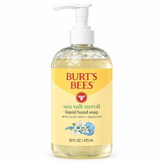 Burt's Bees Moisturizing Liquid, Natural Hand Soap, Sea Salt Neroli Scent
