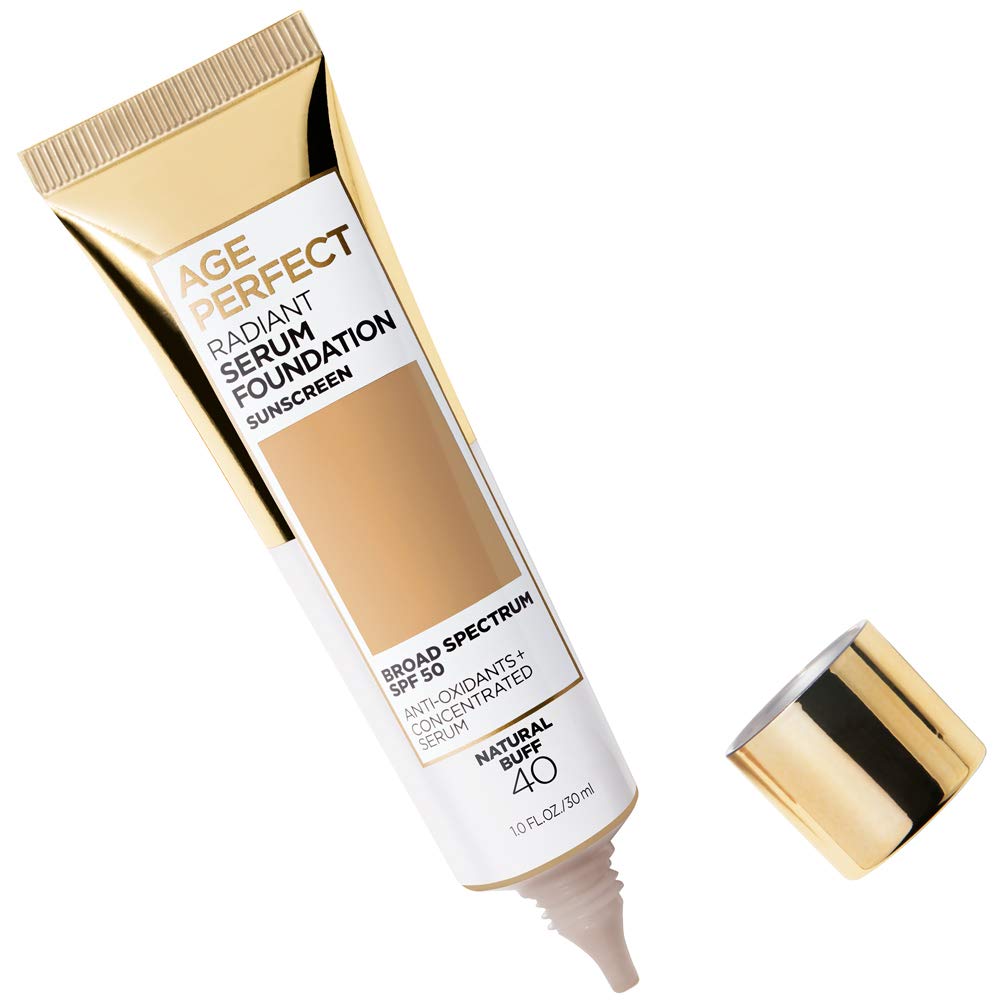L'Oreal Paris Age Perfect Radiant Serum Foundation with SPF 50, Natural Buff, 1 Ounce Beauty and Personal Care L'Oreal Paris