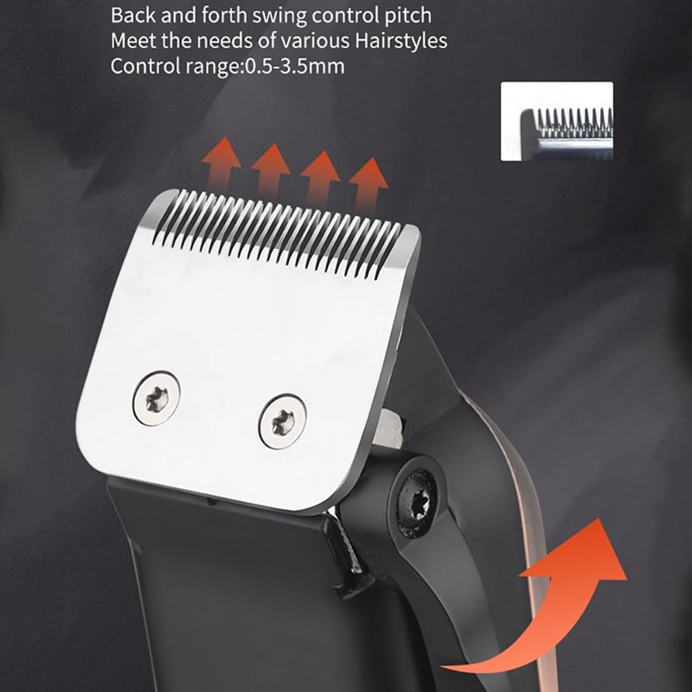 GLESVOWIO Pro Hair Clipper Powerful Professional Trimmer for Men Electric Adjustable Cutting Machine Rechargeable Beauty and Personal Care GLESVOWIO