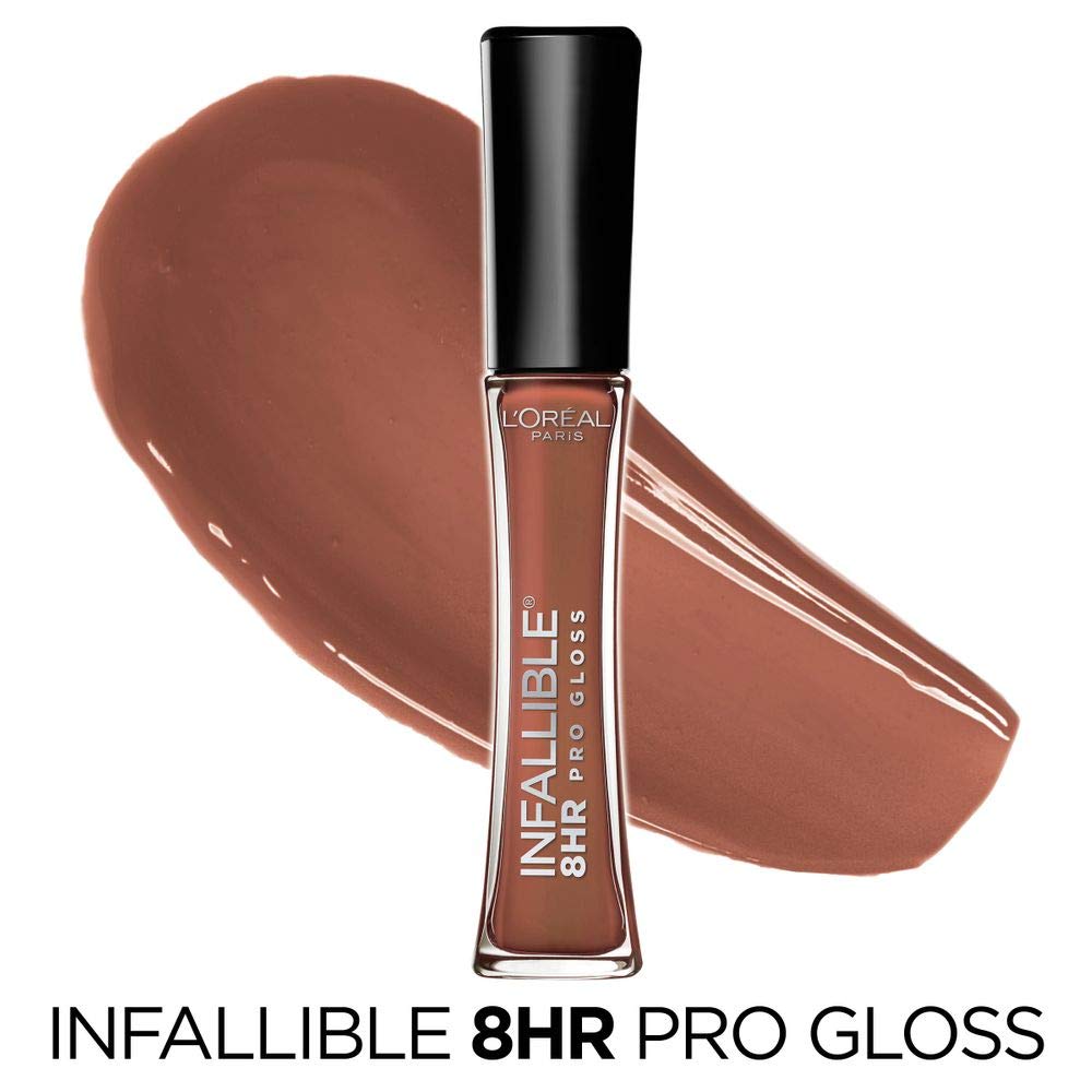 L’Oreal Paris Makeup Infallible 8 Hour Hydrating Lip Gloss, Barely Nude, 0.21 Fl Oz Beauty & Personal Care L'Oreal Paris