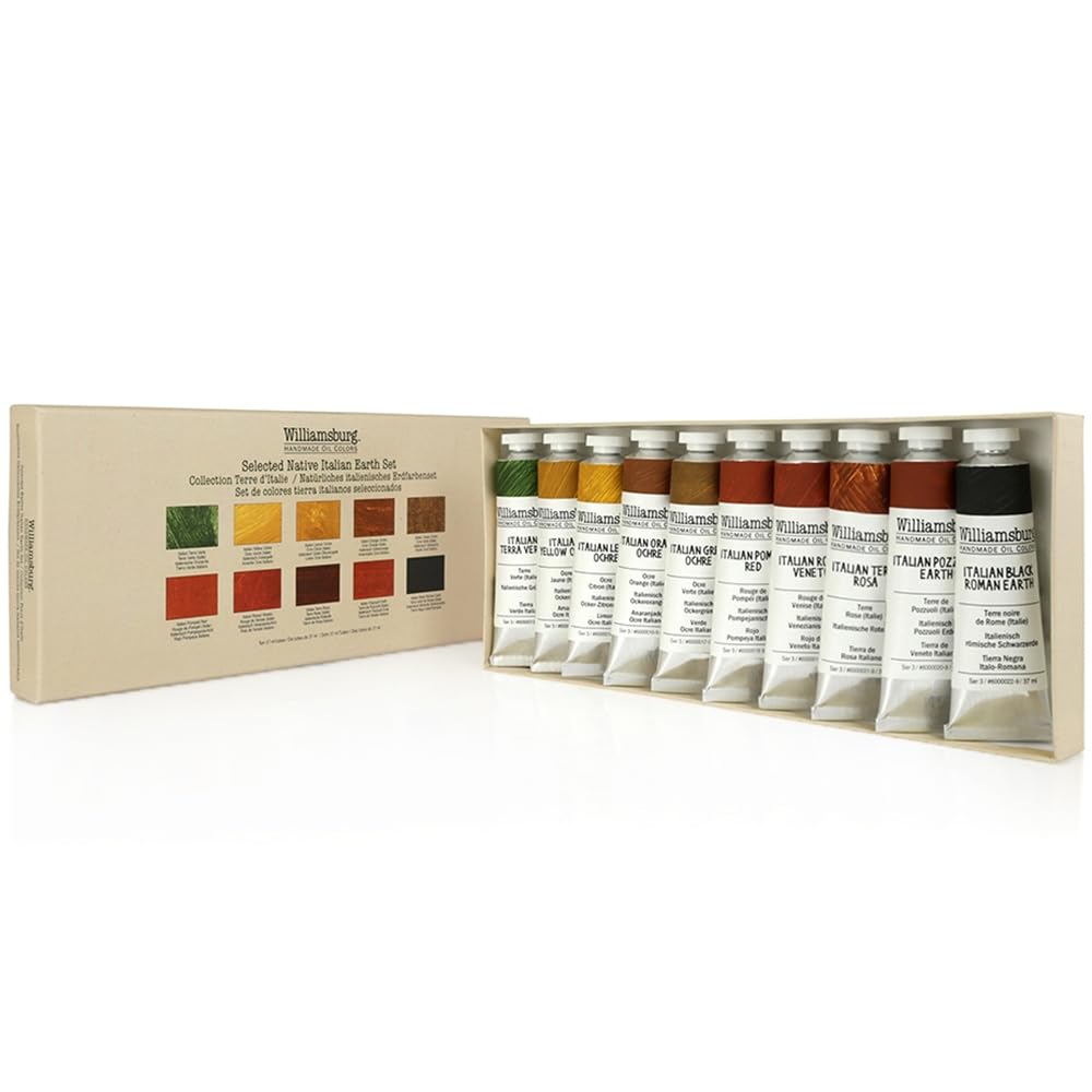 Williamsburg Artist Oil Colors by GOLDEN, Native Italian Earth Set Beauty & Personal Care Williamsburg