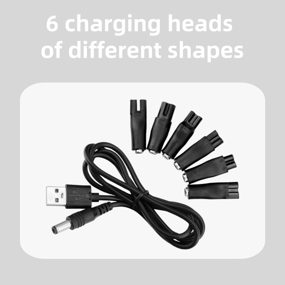 MDCGPower 7 PCS Power Cord 5V Replacement Charger USB Adapter Compatible with Electric Hair Clippers, Beard Trimmers, Shavers, Beauty Instruments Beauty and Personal Care MDCGPower