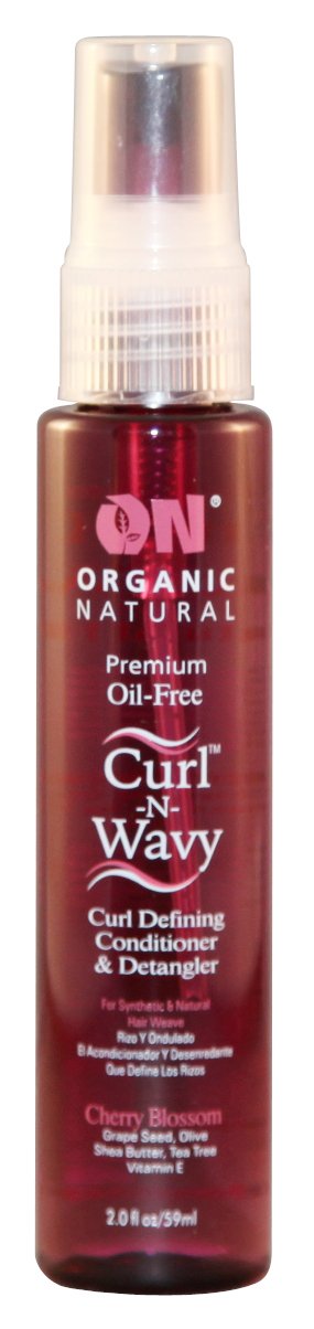 On Organic Natural Curl-N-Wavy Curl Defining Conditioner & Detangler, Cherry Blossom 2 oz Beauty & Personal Care OnStage