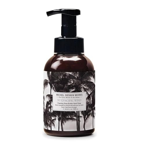 Michel Design Works Foaming Shea Butter Hand Soap, Pacific Wind, Beautiful Square Container with Pump Beauty & Personal Care Michel Design Works
