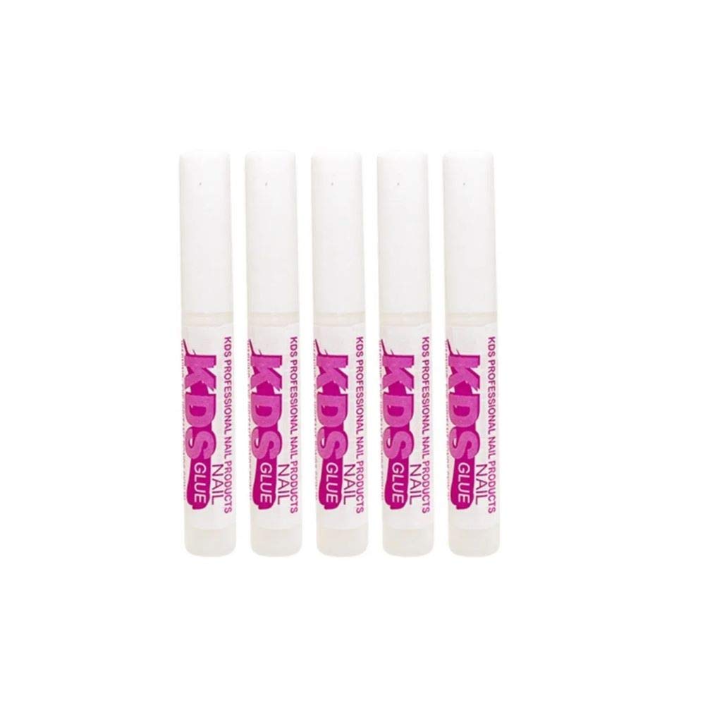 5 pcs KDS Nail Tip Glue - Adhesive Super Bond for Acrylic Nails Tips - 0.07 oz for Each Glue Beauty & Personal Care KDS