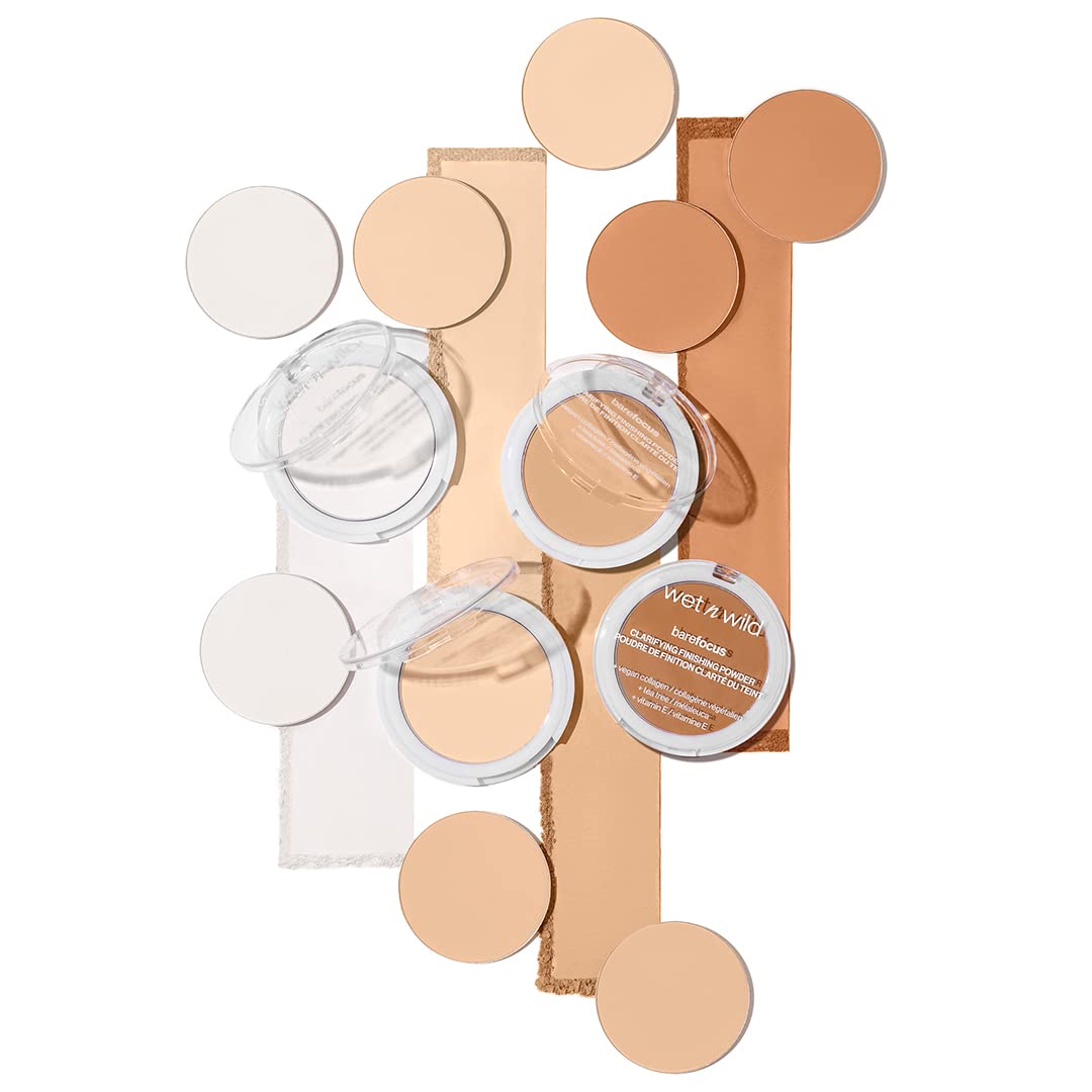 Wet n wild, Bare Focus, Makeup Clarifying and Finishing Powder, Translucent and Matte for a Flawless Makeup Base, Long-Lasting, with Hyaluronic Acid
