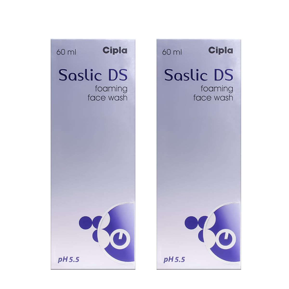 Cipla Sas_lic DS Foaming Face Wash (60ml) (pack of 2) Beauty & Personal Care Cipla