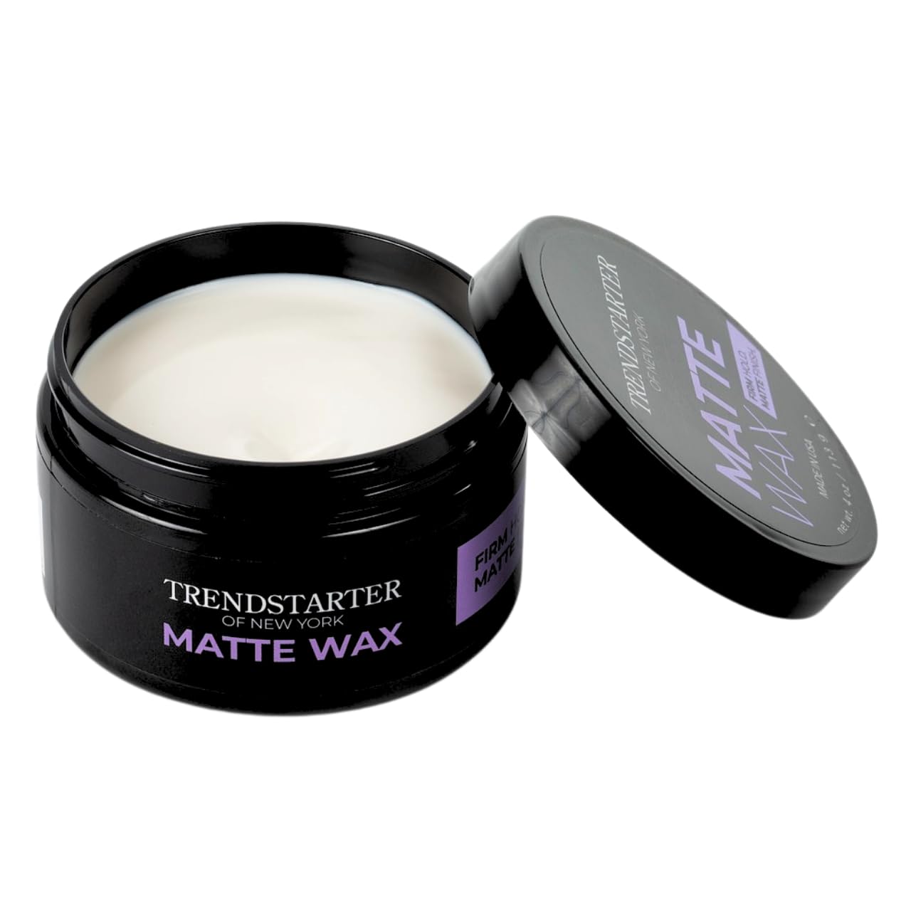 TRENDSTARTER Matte Wax (4oz) (PACK of 2) - Firm Hold, Matte Finish, Premium Water Based All-Day Styling Pomade for Men, Flake-Free for All Hair Types Beauty & Personal Care TRENDSTARTER