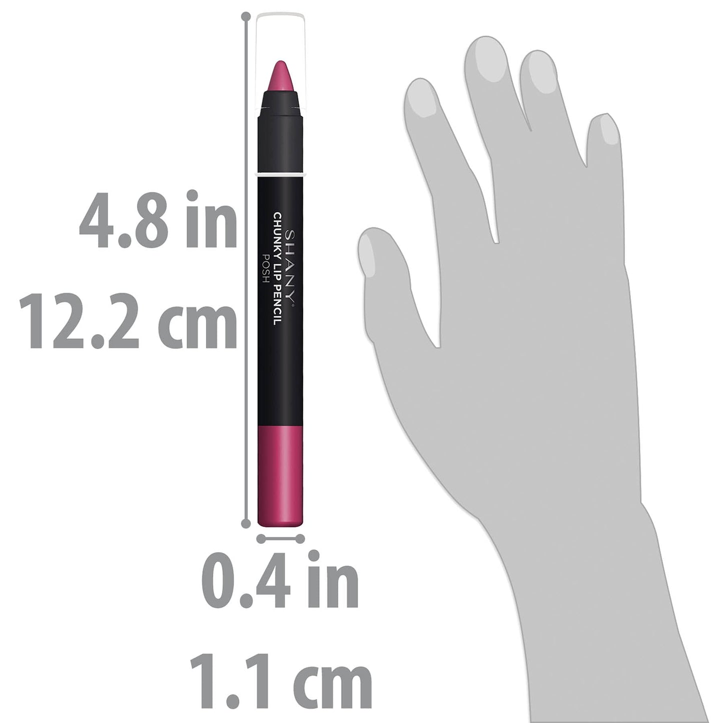 SHANY Chunky Lipstick Lip Pencil With Vitamin E & Aloe Vera - POSH Beauty & Personal Care SHANY