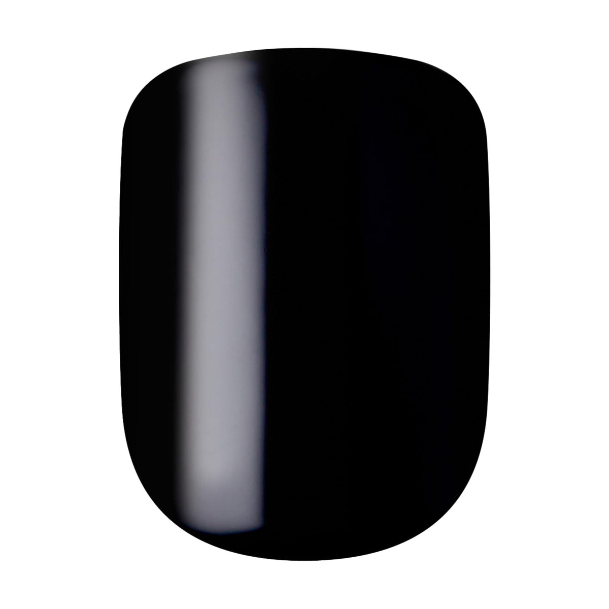 Kiss Impress No Glue Mani Press On Nails Kit, 30 All Black Peel and Stick Nails, Super Slim Short Squoval, Glossy Gel Finish, PureFit Technology