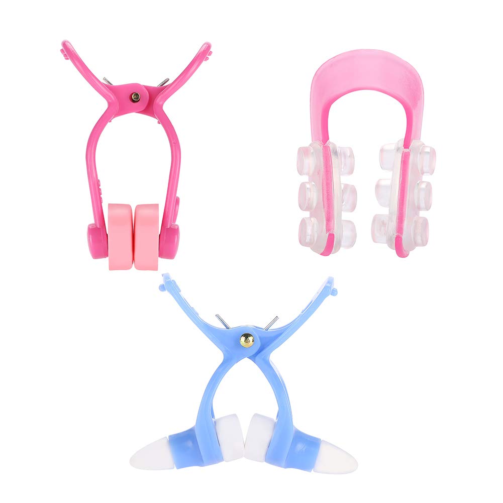 3 Pieces Nose Clip Nose up Lifting Clips Nose Lifters Beauty Clips Silicone Nose Bridge Slimming Clips Nose Massagers Tools for Women Beauty and Personal Care Nikou