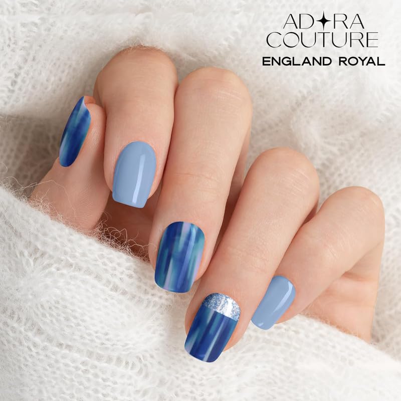 Adora Couture Semi-Cured Gel Nail Strips - 30 Salon-Quality Stickers with UV Light Required, Long Lasting, Easy Application & Removal, Includes Prep Beauty & Personal Care Adora Couture