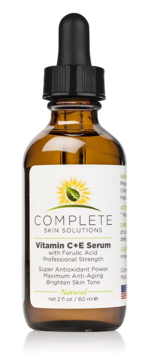 Complete Skin Solutions Natural Vitamin C E Serum With Ferulic Acid 2 oz Beauty & Personal Care COMPLETE SKIN SOLUTIONS