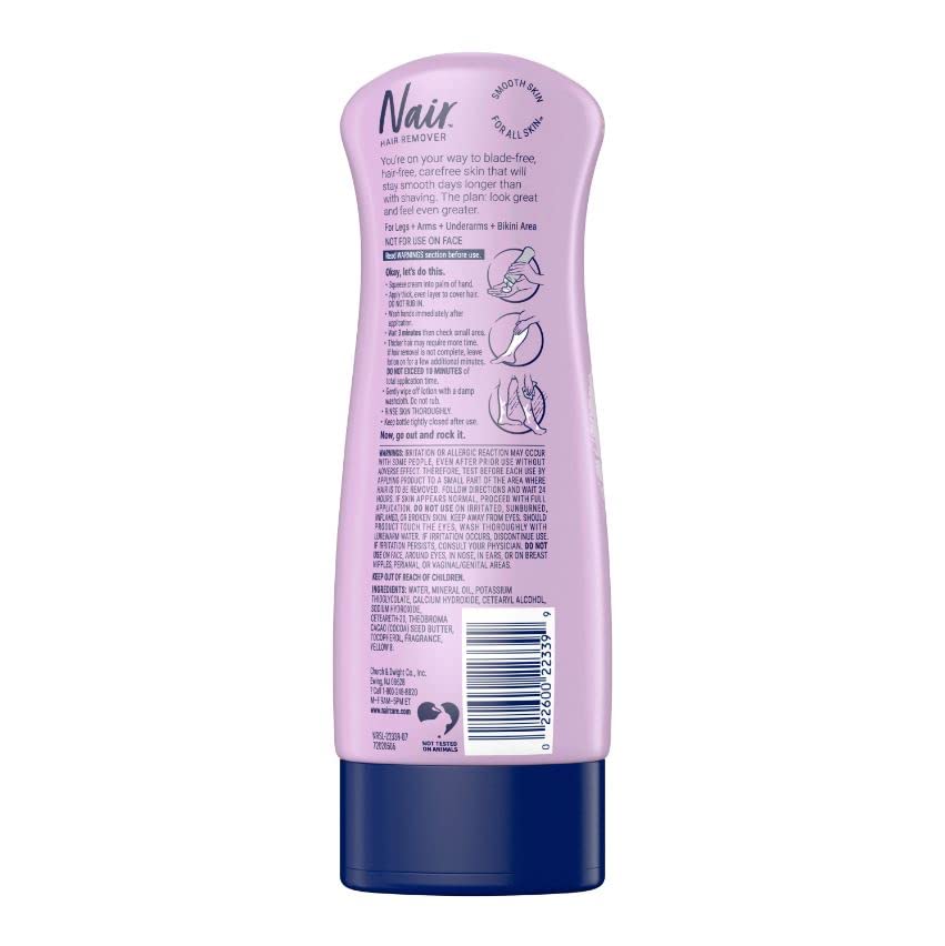 Nair Hair Remover Lotion Cocoa Butter & Vitamin-E 9 Ounce (266ml) (6 Pack) Beauty & Personal Care Nair