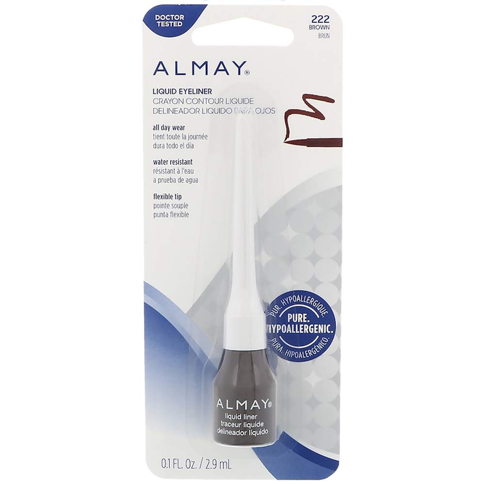 Almay Eyeliner Liquid Line, Brown [222], 0.1 oz (Pack of 4) Beauty & Personal Care Almay