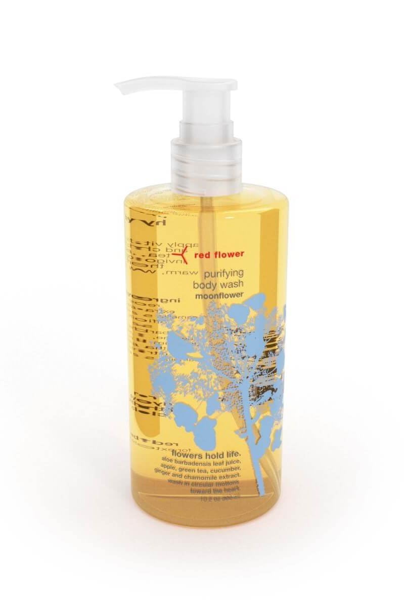 Red Flower Moonflower Purifying Body Wash - Cleanse & Hydrate Botanical Shower Gel with Organic Fruit & Leaf Extracts for Hydrated, Radiant Skin (10 Beauty & Personal Care Red Flower